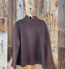 Z Supply Z Supply Emerge Funnel Neck Sweater Chocolate Cherry