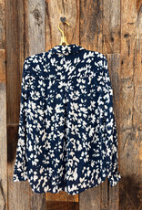 Bella Dahl Bella Dahl Classic Button Down- Indigo Bloom Print