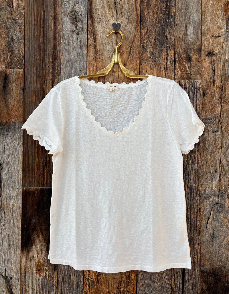 Dylan Dylan Ric-Rac Tee White