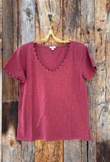 Dylan Dylan Ric-Rac Tee Raisinette