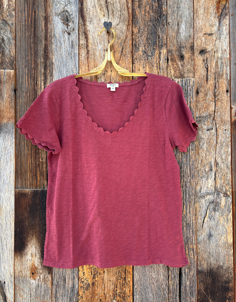Dylan Dylan Ric-Rac Tee Raisinette