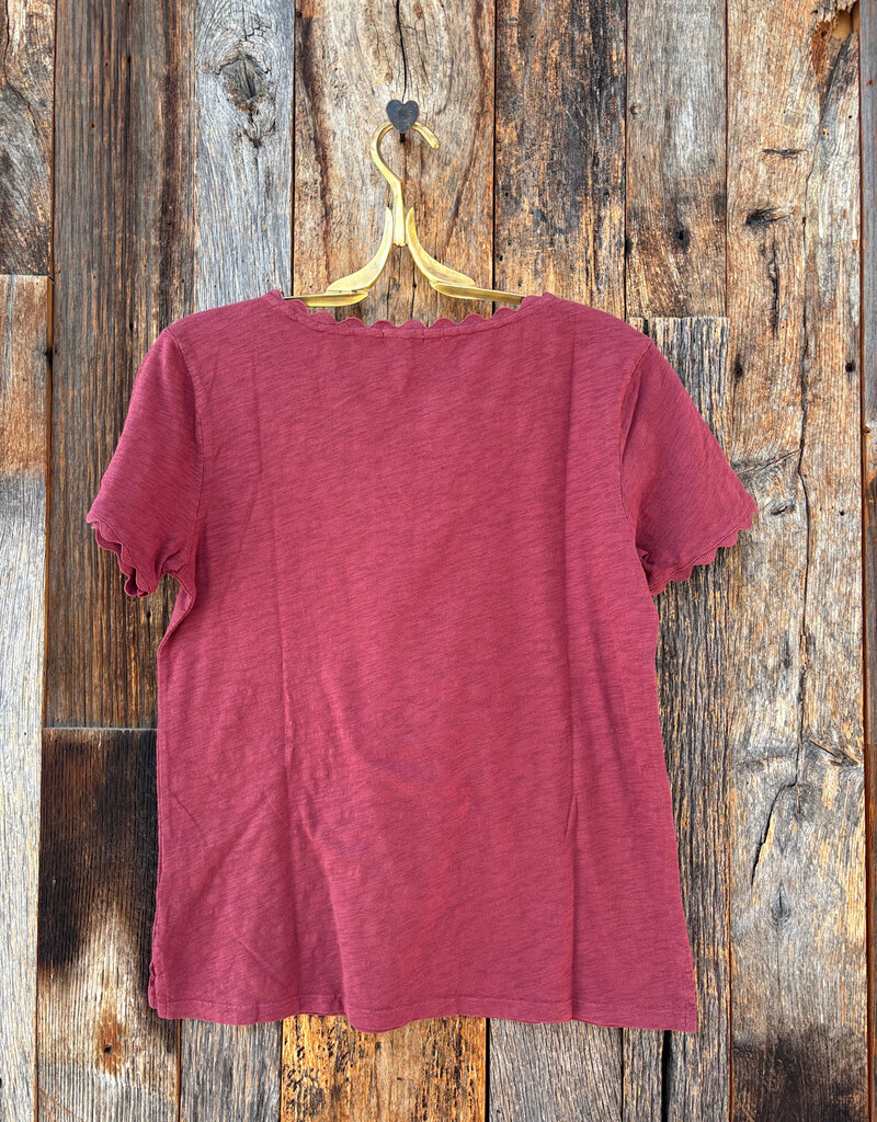 Dylan Dylan Ric-Rac Tee Raisinette