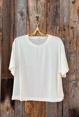 Dylan Dylan S/S Modern Crew Tee Vintage White