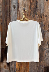Dylan Dylan S/S Modern Crew Tee Vintage White