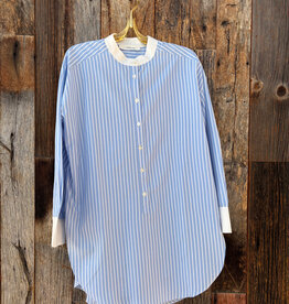 Chan Luu Chan Luu Falling Flower Tunic Blue Stripe 1