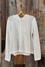 Dylan Dylan Whitney Pointelle Sweater Soft Natural