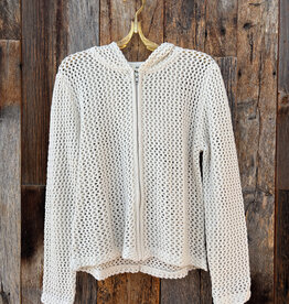 Dylan Dylan Whitney Pointelle Sweater Soft Natural