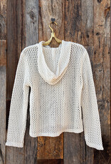 Dylan Dylan Whitney Pointelle Sweater Soft Natural