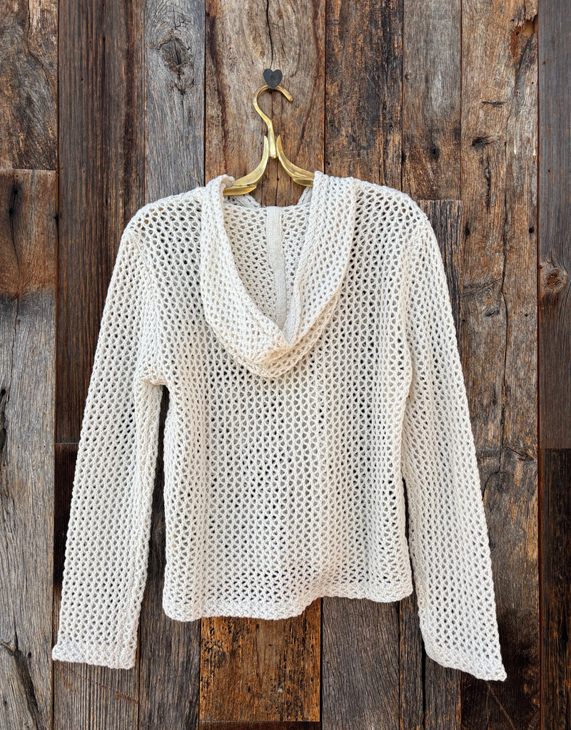 Dylan Dylan Whitney Pointelle Sweater Soft Natural