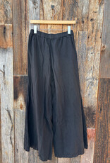 Llea Blue Llea Blue Becca Wide Leg Linen Pant Black