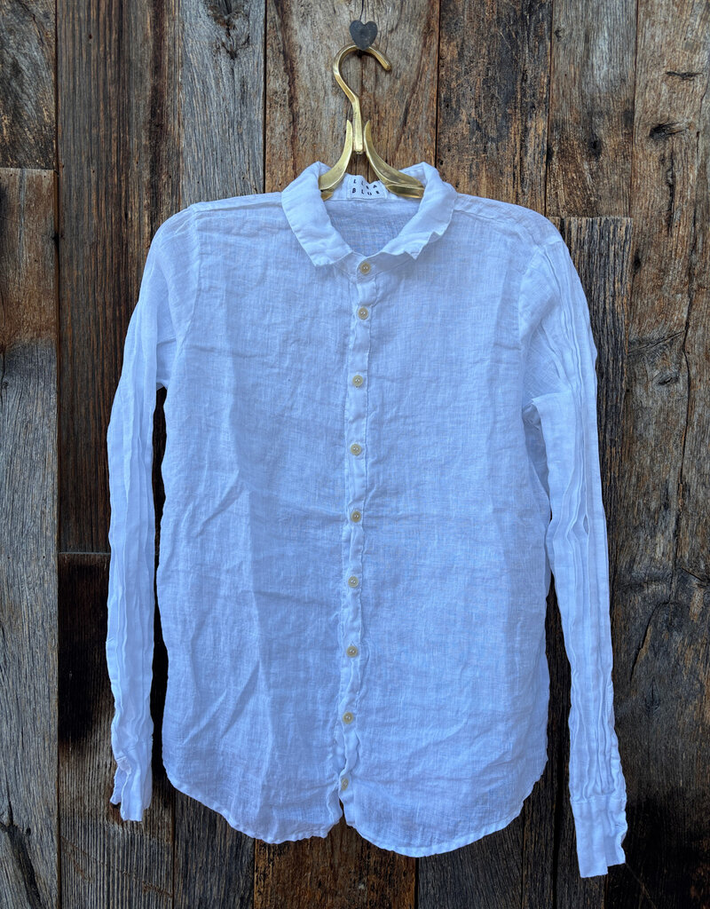 Llea Blue Llea Blue Dorie Shirt White Linen
