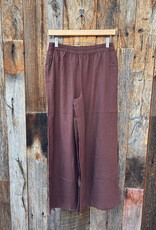 Z Supply Z Supply Scout Linen Pant Chocolate Cherry