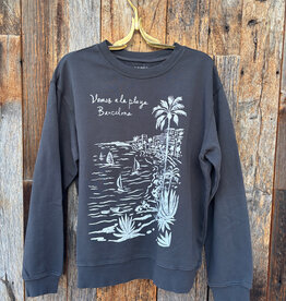 Z Supply Z Supply La Playa Boyfriend Sweatshirt Black