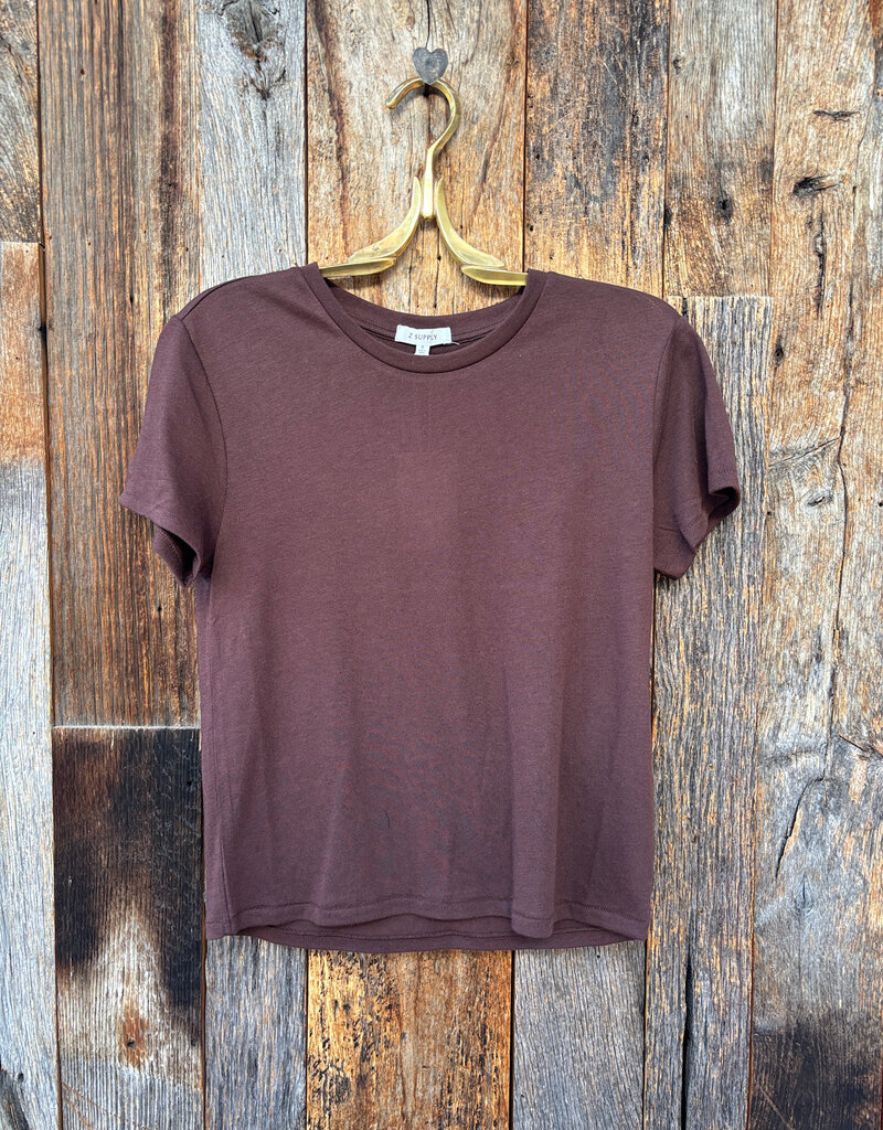 Z Supply Z Supply Tourist Tee Chocolate Cherry