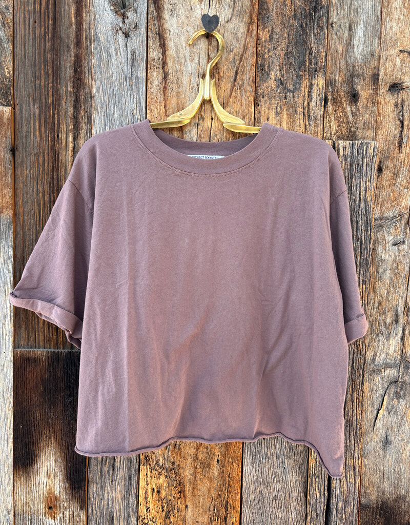 Project Social T Project Social T Izzy Elbow Sleeve Tee Deep Taupe