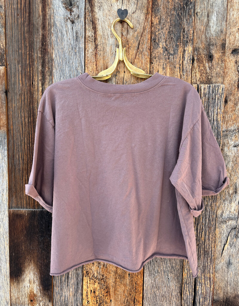 Project Social T Project Social T Izzy Elbow Sleeve Tee Deep Taupe
