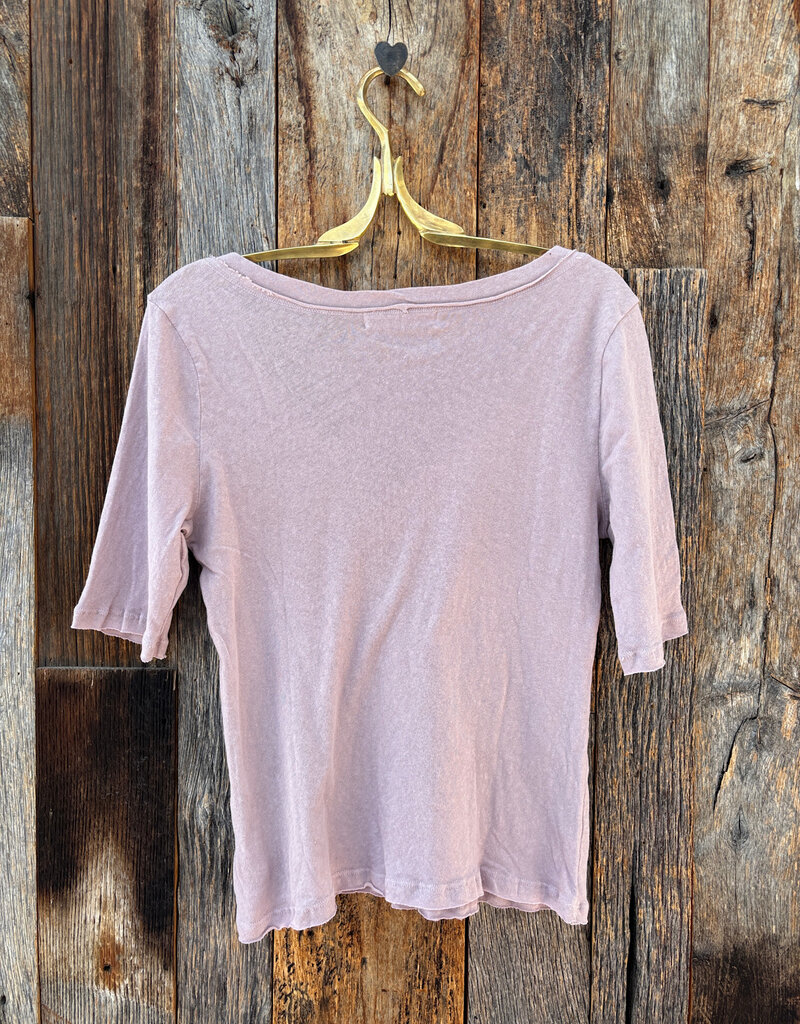 Project Social T Project Social T Jude V-Neck Elbow Sleeve Tee Dusty Lilac
