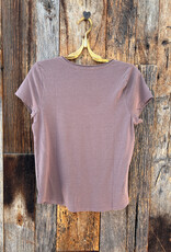 Project Social T Project Social T Flora U-Neck Tee Deep Taupe