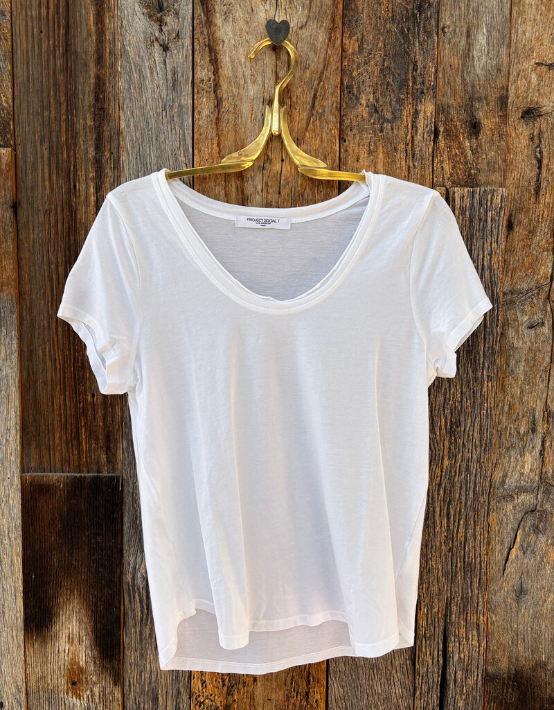 Project Social T Project Social T Flora U-Neck Tee White