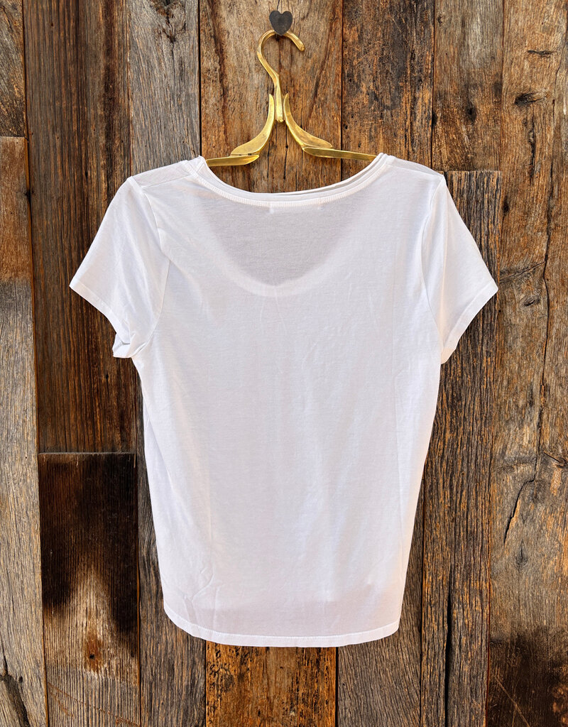 Project Social T Project Social T Flora U-Neck Tee White