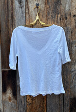 Project Social T Project Social T Jude V-Neck Elbow Sleeve Tee White