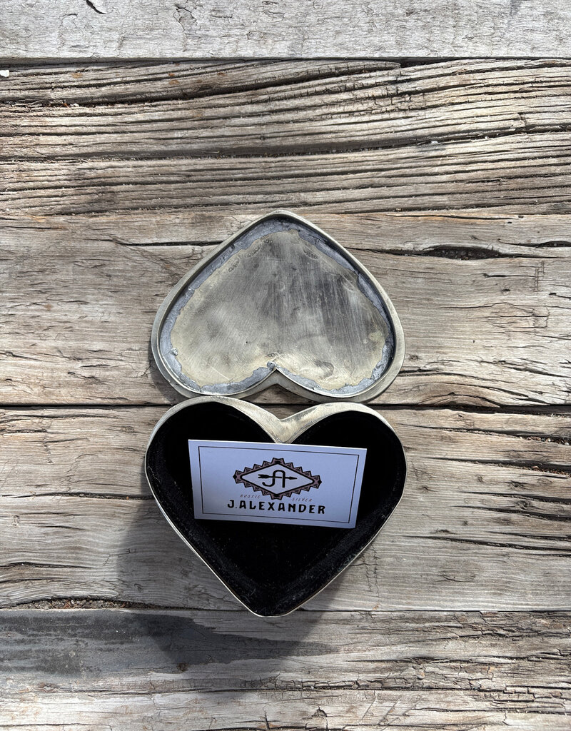 J. Alexander Silver Corazon Silver Keepsake Box