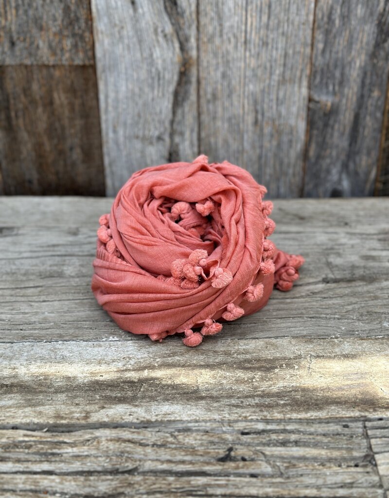 Matta Matta Dupatta Plain Shawl Emberglow