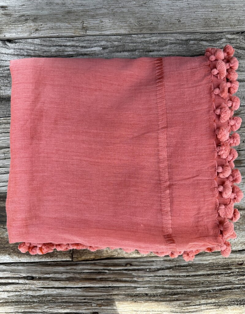 Matta Matta Dupatta Plain Shawl Emberglow