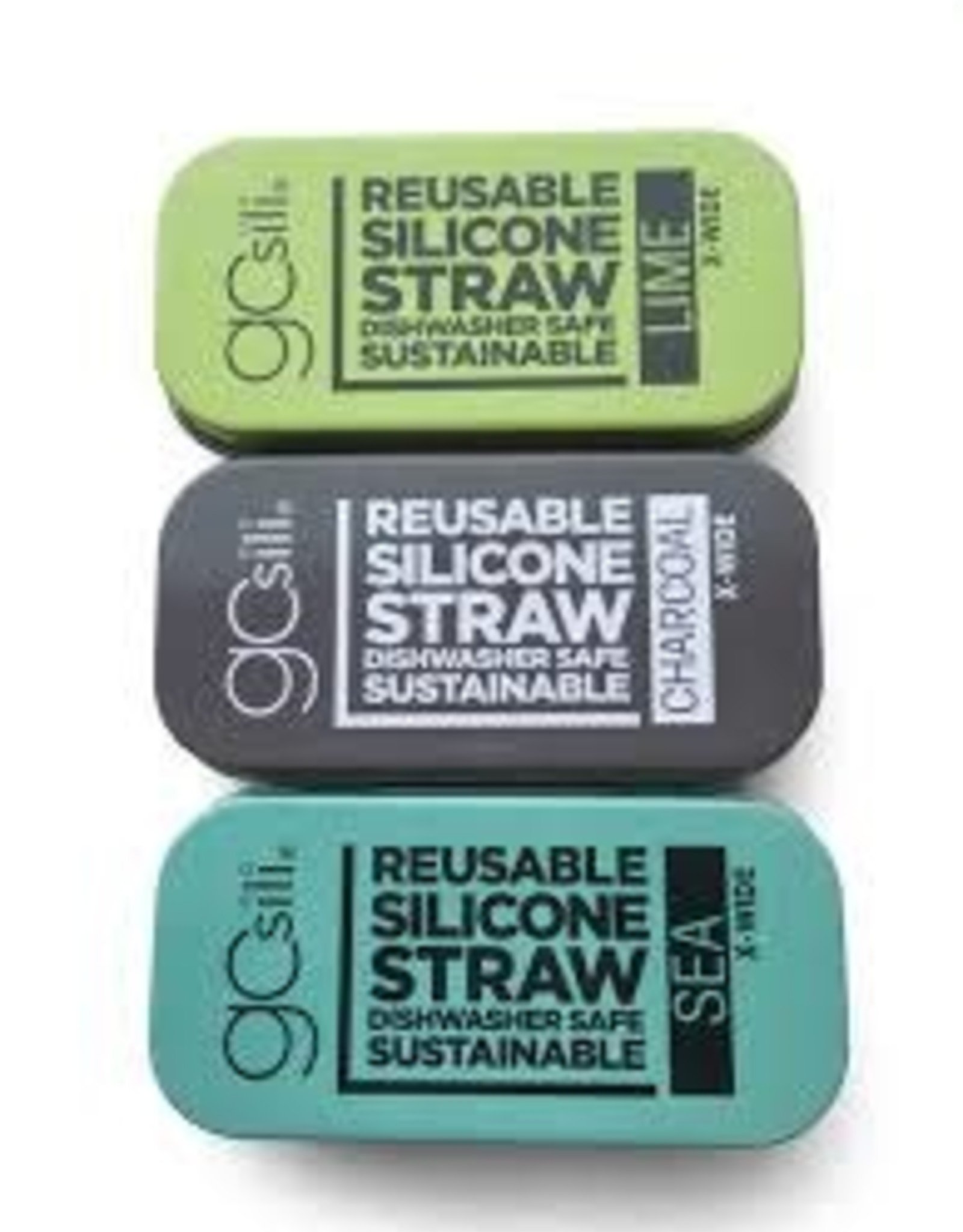 GoSilli Reusable X-Wide Straw + Tin