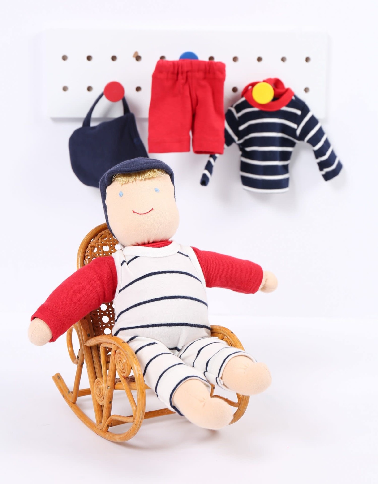  Under the Nile Organic Cotton Toddler Jill Waldorf Dress Up  Doll, 13 Tall : Toys & Games