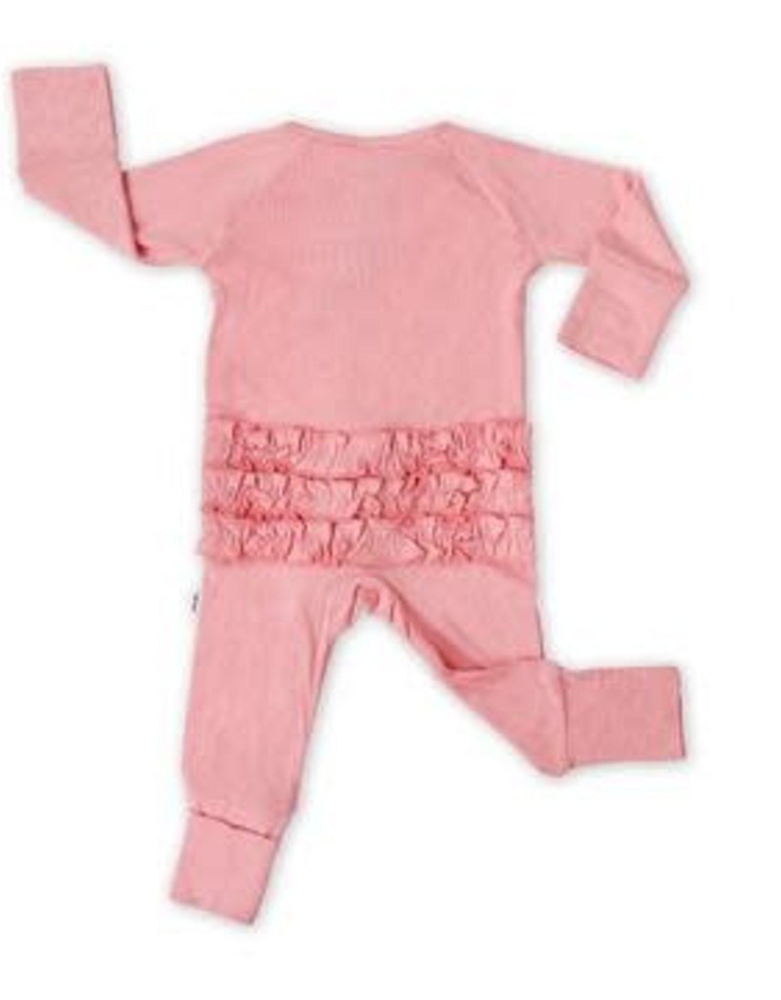 Littlesleepies Ruffle Bamboo Viscose Zip Romper