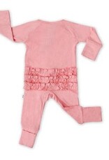 Littlesleepies Ruffle Bamboo Viscose Zip Romper