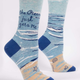 Blue Q Women’s Crew Socks: Ocean Gets Me