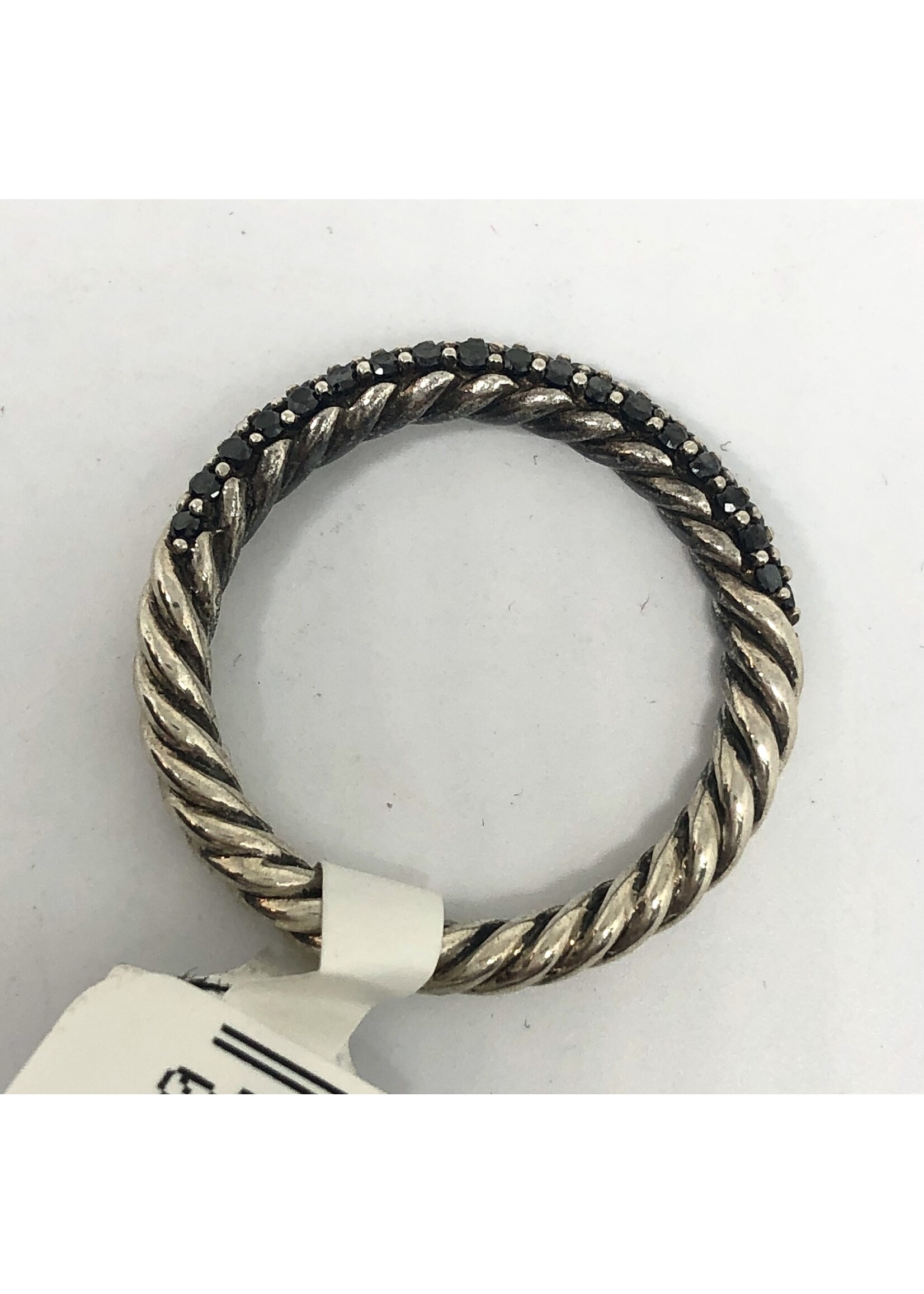 ADT-Sterl 3.1g D-.40tw Bl Dia Yurman Cable Band