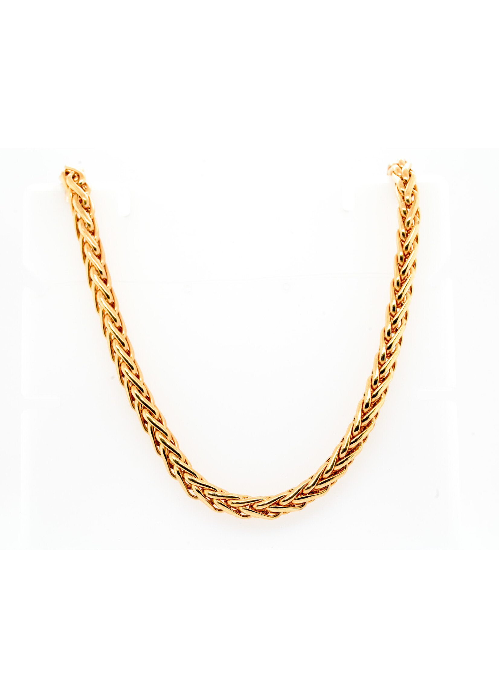 18KY 16" Woven Chain