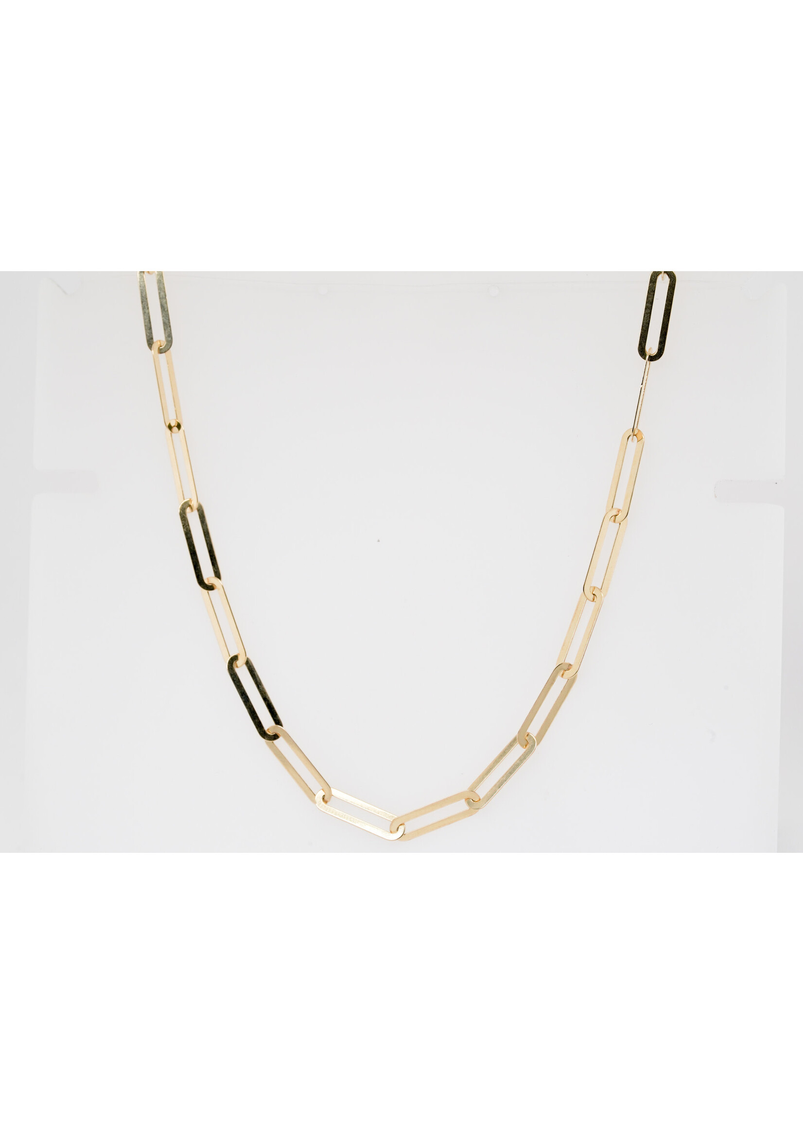14KY 20"-22" Adjustable Paper Clip Chain