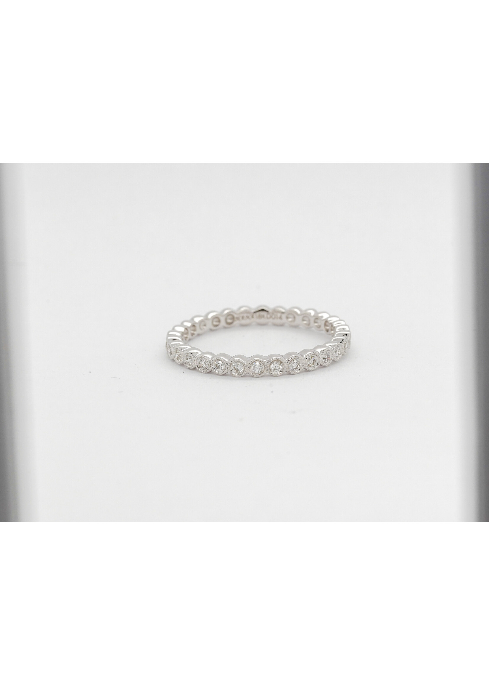 18KW 2.00g .14ctw Diamond Stackable Band (size 6.5)