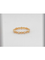 18KY 2.09g .11ctw Diamond Stackable Band (size 6.5)