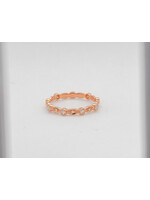 18KR 1.89g .11ctw Diamond Stackable Band (size 6.5)