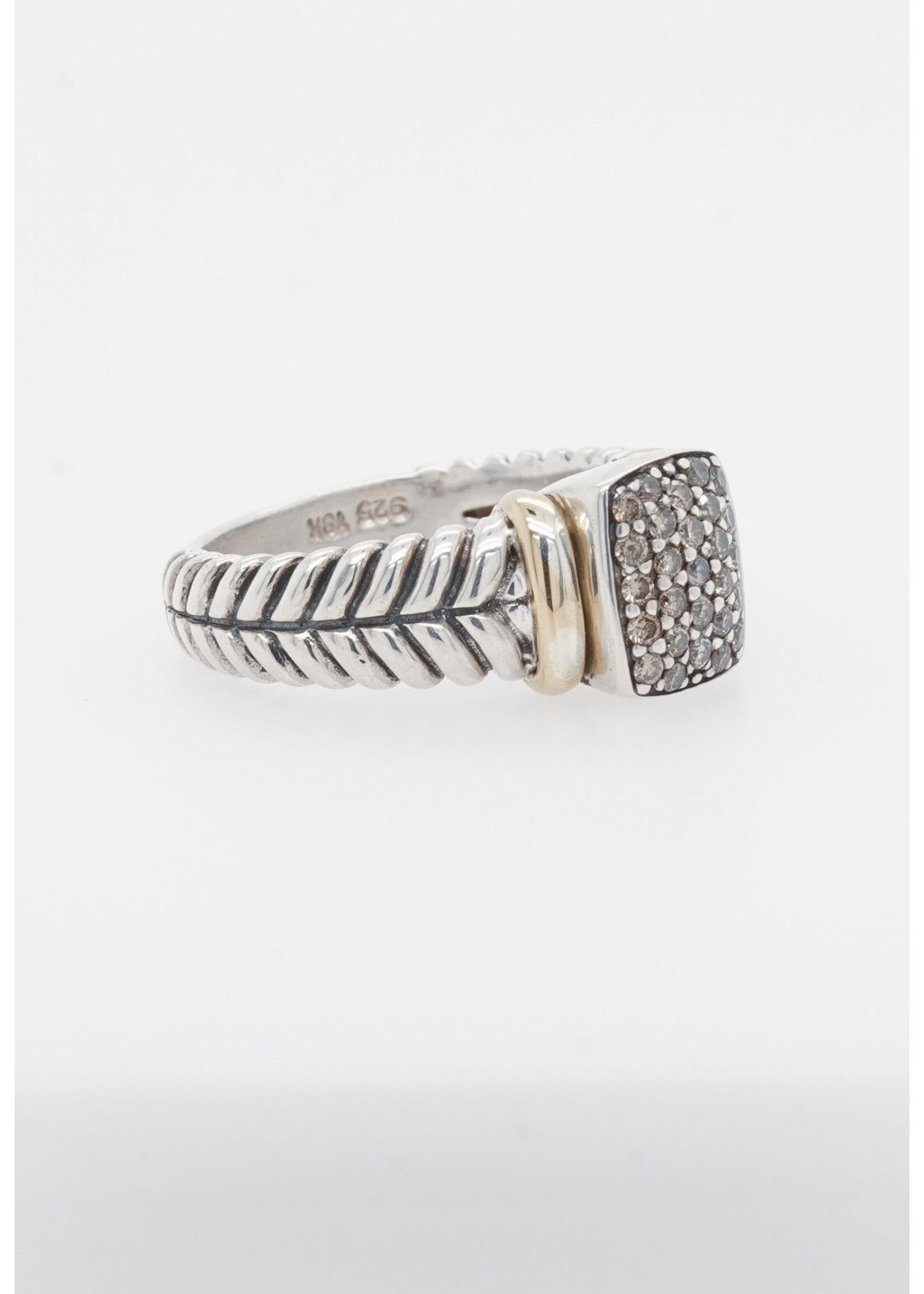 Effy Sterling/18KY .25ctw Diamond Fashion Ring (size 7)