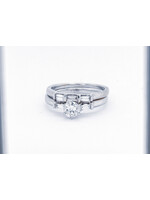 14KW 5.8g 1.00ctw (.64ctr) Diamond Engagement Ring (size 7.5)