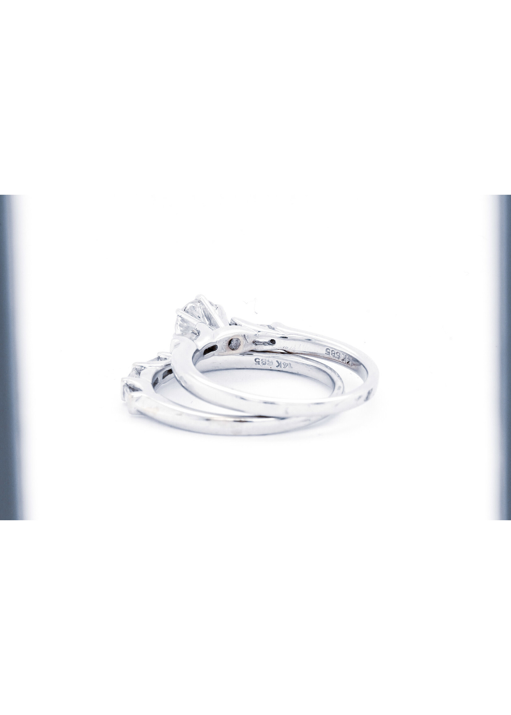 14KW 5.8g 1.00ctw (.64ctr) Diamond Engagement Ring (size 7.5)