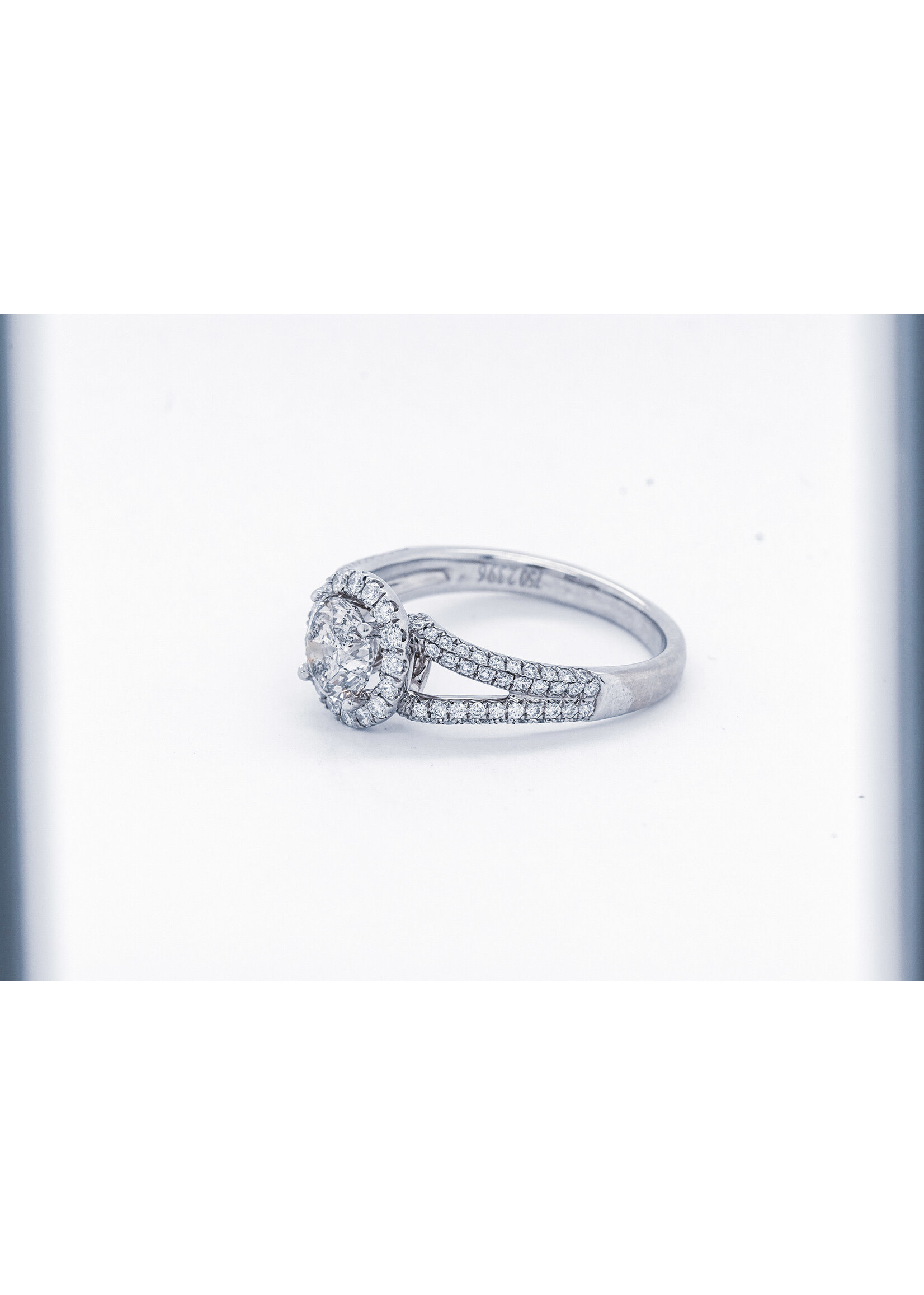 18KW 4.7g 1.61ctw (1.01ctr) Demarco Diamond Engagement Ring (size 6.5)