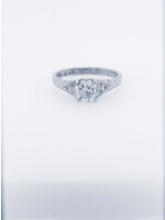 14KW 2.59g 1.10ctw (1.05ctr) H/SI2 Old European Cut Diamond Vintage Ring (size 5.5)