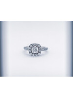 14KW 4.03g 1.50TW (.55ctr) H/I1 Round Diamond Neil Lane Engagement Ring (size 5)