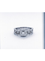 14KW 7.54g 1.25TW (.33ctr) G/SI2 Neil Lane Princess Cut Diamond Halo Wedding Set (size 7.75)