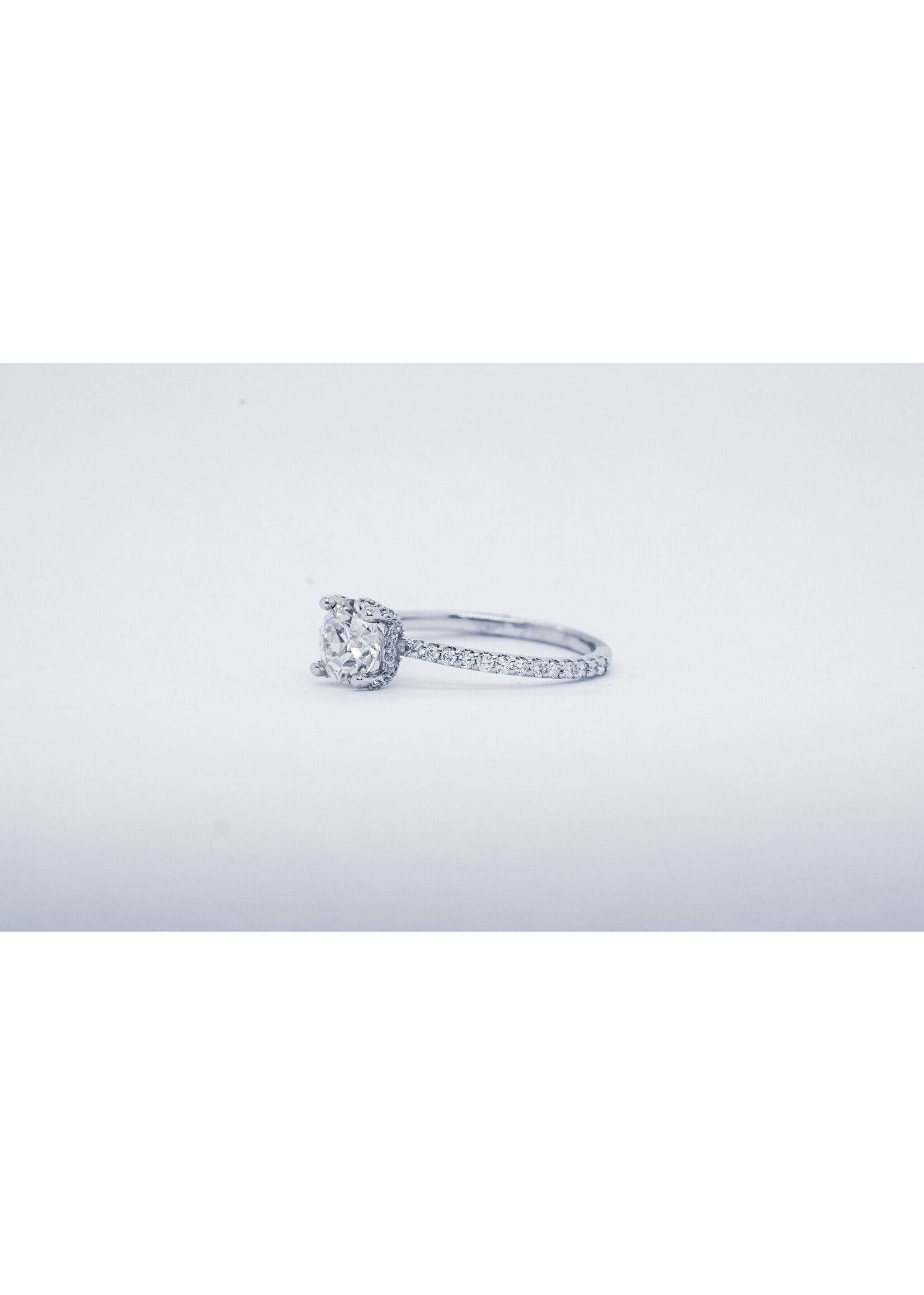 NRET- 14KW 2.15g 1.54ctw (1.20ctr) J/SI1 Old European Diamond Engagement Ring (size 7)