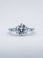 14KW 2.41g 1.81ctw (1.57ctr) I/SI1 Transitional Cut Diamond Engagement Ring (size 5.5)