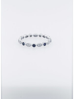 VRA- 14KW 1.7g .30ctw Diamond & Sapphire Stackable Band (size 7)