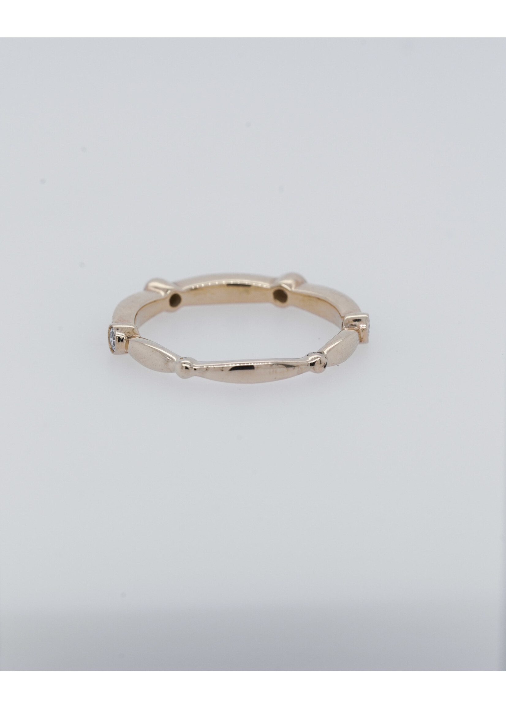 14KY 2.4g .30tw Diamond Stackable Band (size 7)